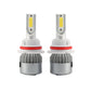 2pcs 9007 18W 1800LM 6000K Waterproof IP68 Car Auto LED Headlight with 2 COB LED Lamps, DC 9-36V, 9007