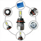 2pcs 9007 18W 1800LM 6000K Waterproof IP68 Car Auto LED Headlight with 2 COB LED Lamps, DC 9-36V, 9007