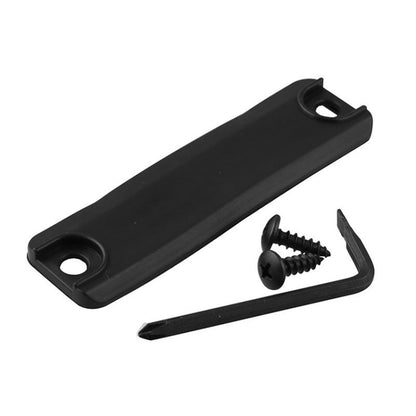 Trunk hatch liftgate switch latch release button rubber cover, black, with screws
