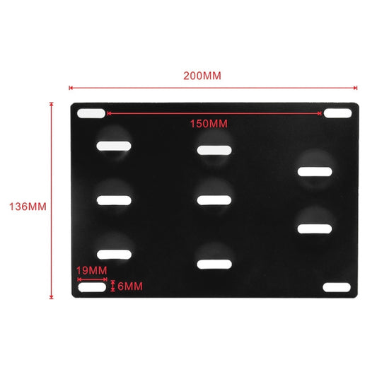 Car Front Bumper Tow Hook License Plate Mounting Bracket Holder for Audi A4, For Audi A4