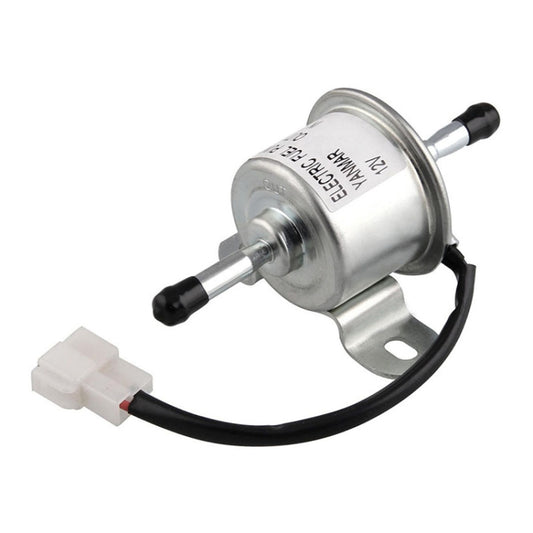 DC12V Car 90L/H In-Line Injection Fuel Pump External Electric Fuel Pump Flow 129612-52100 for Yanmar 4TNV88 Hitachi Mini Excavator, Car 90L/H In-Line Injection Fuel Pump