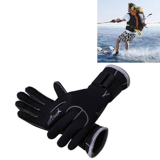 DIVE&SAIL 3mm Neoprene Anti-slip Warm Wear-resistant Swimming Diving Gloves, Size: L, Size: M, Size: S