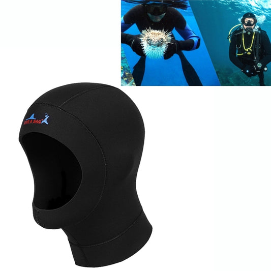 DIVE & SAIL Wetsuits Surfing Neoprene Warm Dive Diving Hood 3mm Bib Hood, Size: L 57-59cm, 3MM Size: L