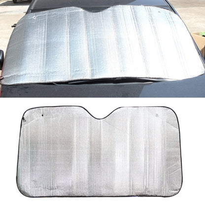Silver aluminum foil car windshield sun shade with curved shape