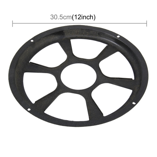 Black round horn cover with 30.5 cm (12 in) size, spoke design