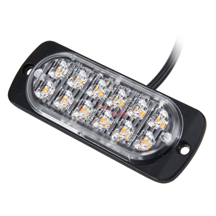 Oval LED strobe warning light bar with clear lens, black housing, and attached power cable