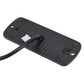 LED strobe light rear housing with mount holes and connected power cable