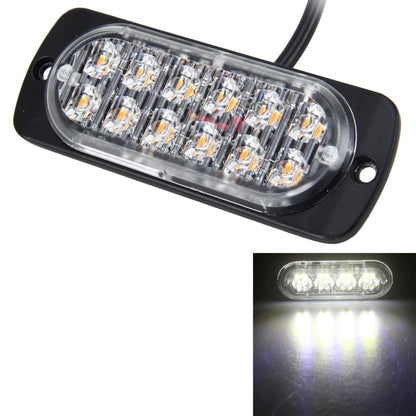 LED strobe warning light with clear oval lens, black base, and 90cm power cable
