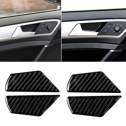 Car door inner handle wrist panel trim, shown without carbon fiber sticker