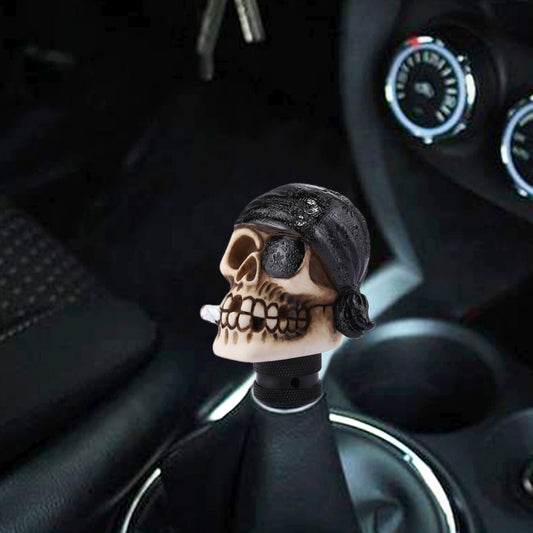 Pirate Skull Shaped Universal Vehicle Car Shifter Cover Manual Automatic Gear Shift Knob, Pirate Skull(Black), Pirate Skull(Red), Pirate Skull(White)