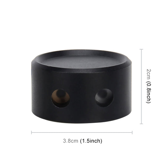 Car roof LED star projector lamp, black base with two side ports; size shown