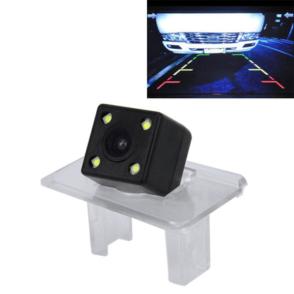 Waterproof rear view backup camera with clear mounting bracket and four LED lights