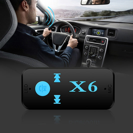 HQX6 Car Bluetooth V4.1 Audio Music Player Receiver Adapter, Support Wireless Hands-free & TF Card & USB Charge, HQX6