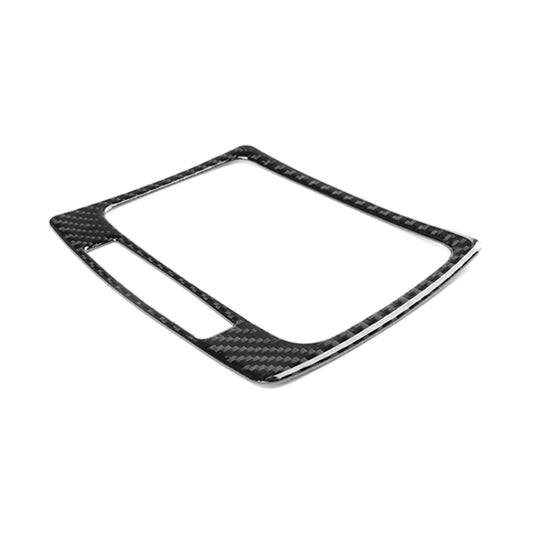 Carbon fiber gear position bezel trim with square opening border