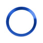 Blue round trim ring for push-start engine stop button