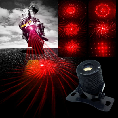 Universal rear-end laser warning lamp, red six-pattern projection