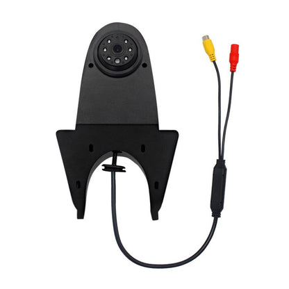 Reversing car camera module with bracket, lens housing, and RCA wiring leads