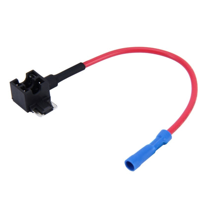 Mini add-a-circuit fuse tap adapter with red wire and blue spade connector