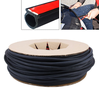Coiled black Big D car noise sealing strip with self-adhesive backing, 100m roll