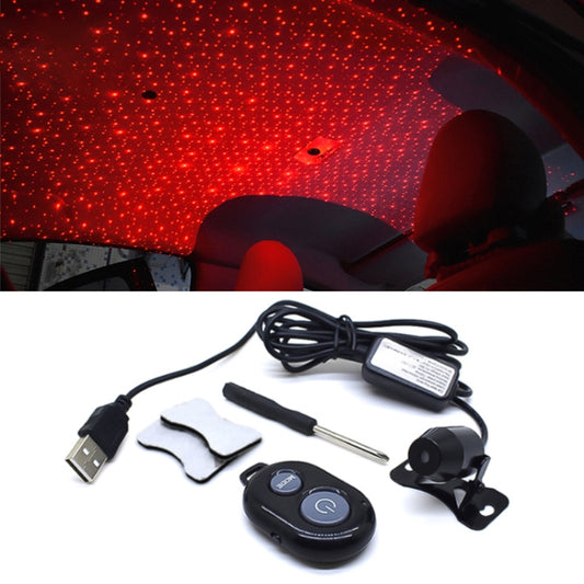 Red star night light ceiling projector with clip mount