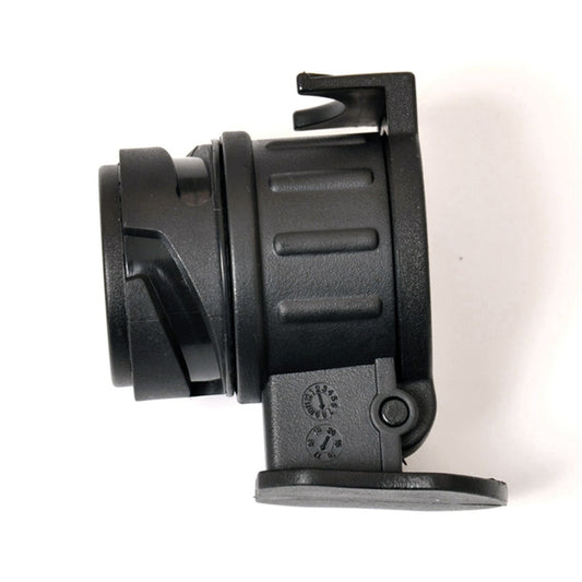 7-pin car trailer wiring connector socket adapter with side bracket and cable entry