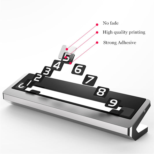 Creative Temporary Parking Card Car Sticker, Parking Card Car Sticker (Grey), Parking Card Car Sticker (Silver)