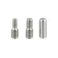 Set of three silver threaded antenna mounting inserts