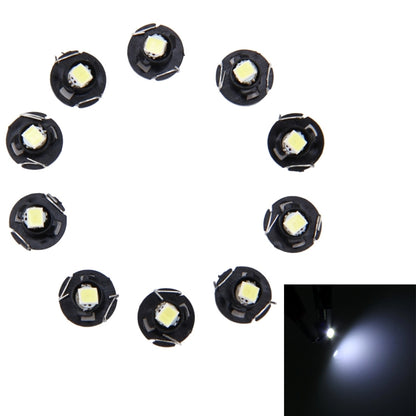 10-pack LED instrument panel wedge bulbs, black base with white LED chip, small round