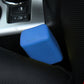 Blue rubber car seat belt buckle protective clip cover with locking shape