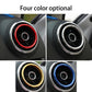 4 PCS Car Outlet Decorative Rings Aluminum Alloy Air Outlet Chrome Trim Ring Car Dashboard  Air Vents Cover Sticker Decoration for Audi A3, For Audi A3