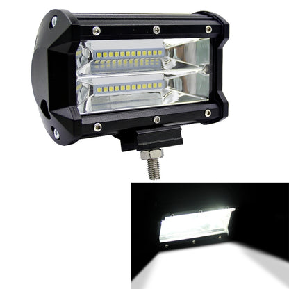 Black 5-inch LED off-road spotlight light with front lens and white LED chips