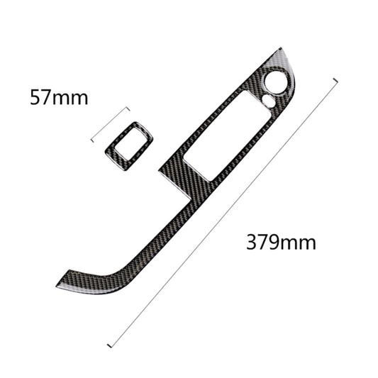 Car Carbon Fiber Window Lift Panel Without Folding Key Solid Color Decorative Sticker for BMW Z4  2009-2015, Suitable for Left Driving, Window Lift Panel Sticker(Solid Color)