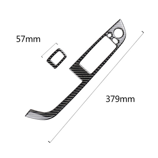 Car Carbon Fiber Window Lift Panel With Folding Key Soild Decorative Sticker for Left Drive BMW Z4  2009-2015, Window Lift Panel With Folding Key(Soild Color)