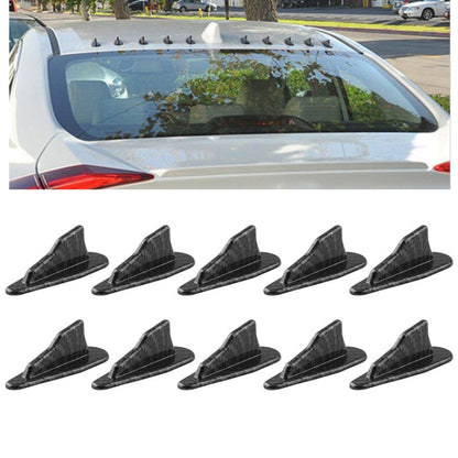 Car roof shark fin vortex generator set (carbon fiber look), 10 pieces