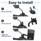 Motorcycle Rear View Mirror Aluminum Alloy Phone Bracket, Suitable for 60-100mm Device, Rear View Mirror for 60-100mm
