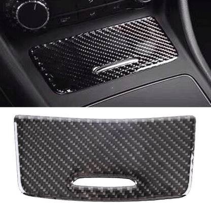 Car Carbon Fiber Ashtray Panel Decorative Sticker for Mercedes-Benz GLA 2015-2018, Ashtray Panel