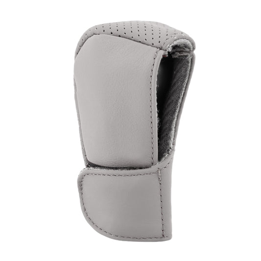 Universal Nonslip Breathable Genuine Leather Car Gear Shift Knob Cover