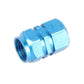 4PCS SA Metal Plated Hexagon Shape Universal Tire Valve Stem Cap, Hexagon Shape