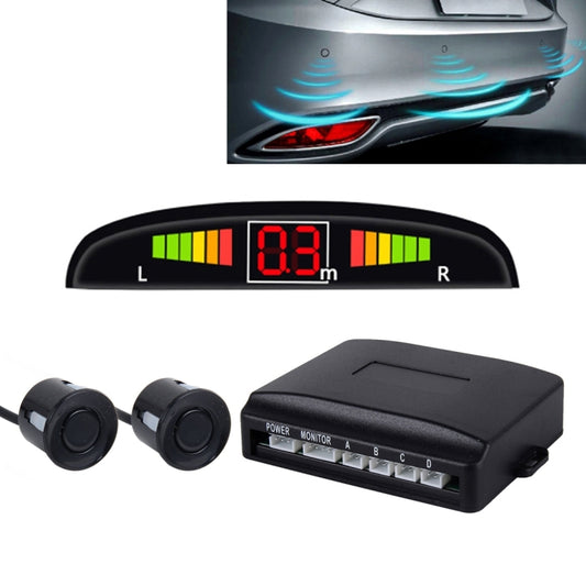 Car Buzzer Reverse Backup Radar System - Premium Quality 2 Parking Sensors Car Reverse Backup Radar System with LCD Display(Black), LCD Screen
