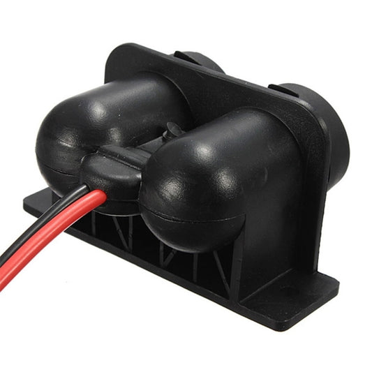 Car Motorcycle ABS Dual Port Cigar Socket Adaptor, Dual Port