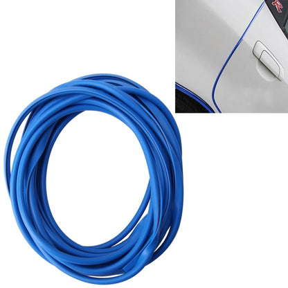 Blue PVC chrome-style decorative strip roll, 5m, flexible door/window seal trim