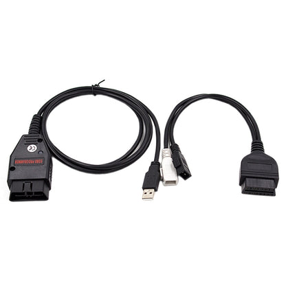 ECU tuning interface car diagnostic cable with OBD connector and USB adapters