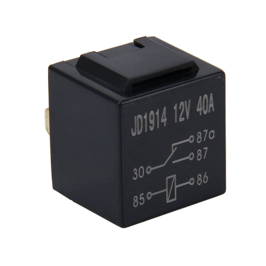 10 PCS JD-1914 40 AMP 12V Waterproof Car Auto Five Plugs Relay, 40A