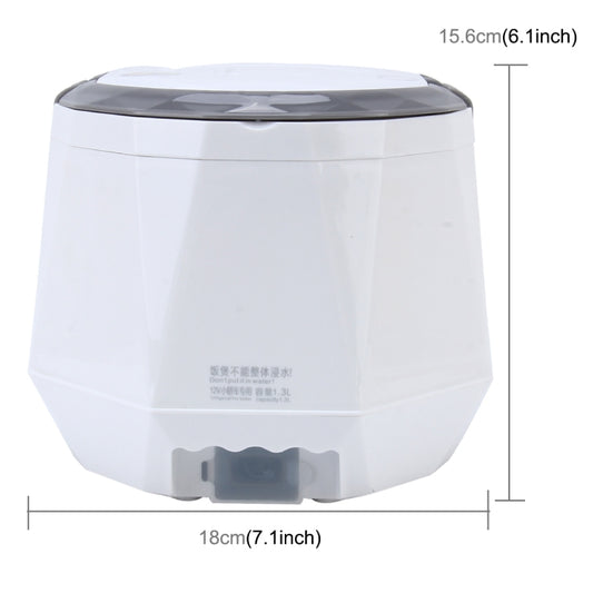 OUSHIBA Car Auto C3 Mini Multi-function Rice Cooker 12V 1.3L Volume for Rice Soup Noodles Vegetable Dessert, White, Pink, Green