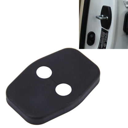 Black plastic car door lock cover with two oval openings for DS3