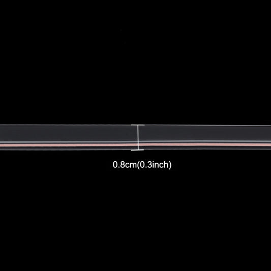 Car LED strip light showing slim profile width and cool white line