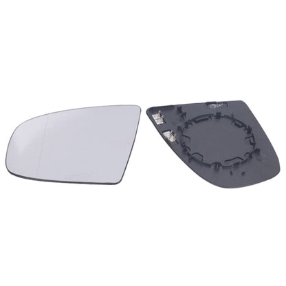 Left side rearview mirror glass replacement, clear lens with backing and reflector
