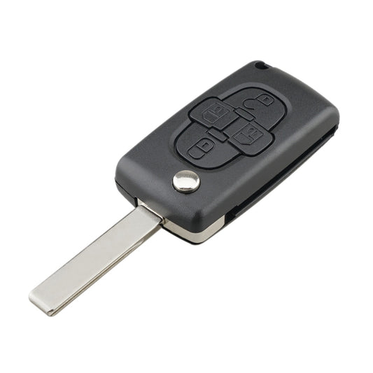 For CITROEN C8 / PEUGEOT 1007 Car Keys Replacement 4 Buttons Car Key Case with Grooved, without Holder, For CITROEN C8 / PEUGEOT 1007