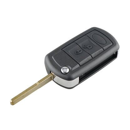 Black 3-button remote car key fob case with foldable metal blade