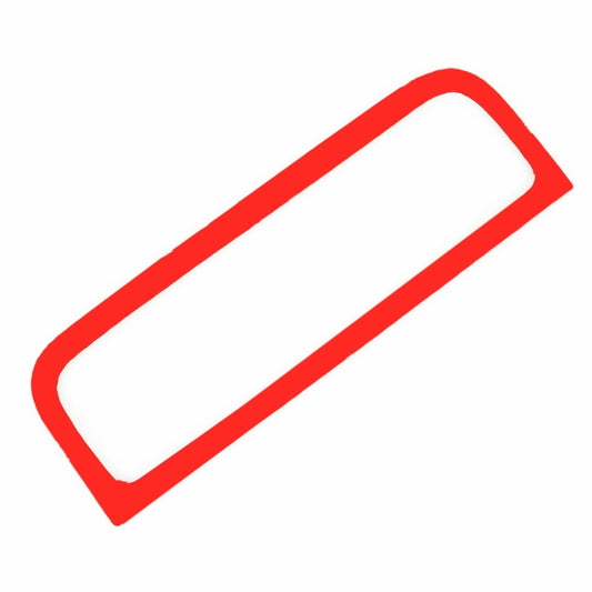 Red backing outline for carbon fiber air conditioning panel sticker cutout